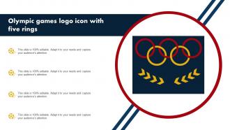 Olympic Games Logo Icon With Five Rings