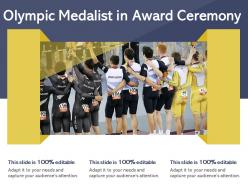 Olympic Medalist In Award Ceremony