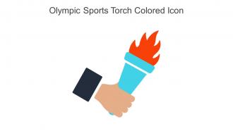 Olympic Sports Torch Colored Icon In Powerpoint Pptx Png And Editable Eps Format