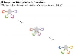 34416193 style circular hub-spoke 4 piece powerpoint presentation diagram infographic slide