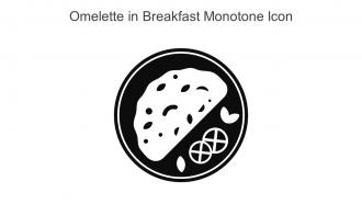 Omelette In Breakfast Monotone Icon In Powerpoint Pptx Png And Editable Eps Format