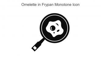 Omelette In Frypan Monotone Icon In Powerpoint Pptx Png And Editable Eps Format