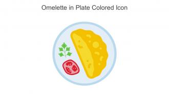 Omelette In Plate Colored Icon In Powerpoint Pptx Png And Editable Eps Format