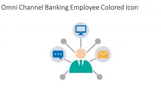 Omni Channel Banking Employee Colored Icon In Powerpoint Pptx Png And Editable Eps Format