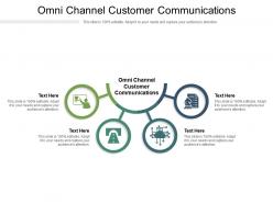 Omni channel customer communications ppt powerpoint presentation infographic cpb