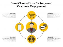 Omni channel icon for improved customer engagement