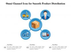 Omni channel icon for smooth product distribution