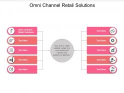Omni channel retail solutions ppt powerpoint presentation styles show cpb
