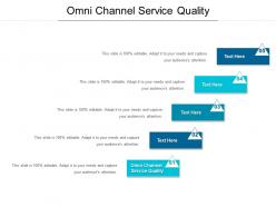 Omni channel service quality ppt powerpoint presentation file demonstration cpb