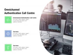 Omnichannel authentication call centre ppt presentation portfolio display cpb