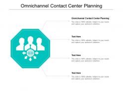 Omnichannel contact center planning ppt powerpoint presentation deck cpb