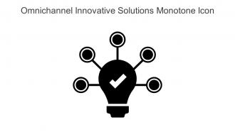 Omnichannel Innovative Solutions Monotone Icon In Powerpoint Pptx Png And Editable Eps Format