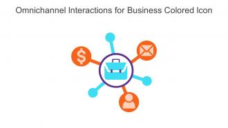 Omnichannel Interactions For Business Colored Icon In Powerpoint Pptx Png And Editable Eps Format