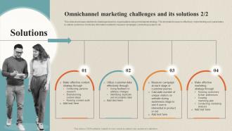 Omnichannel Marketing Challenges And Its Solutions Data Collection Process For Omnichannel Engaging Image