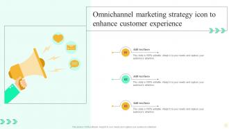 Omnichannel Marketing Strategy Icon To Enhance Customer Experience