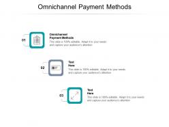 Omnichannel payment methods ppt powerpoint presentation icon diagrams