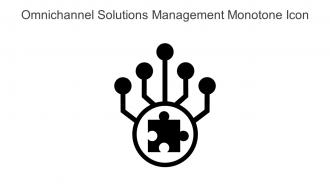 Omnichannel Solutions Management Monotone Icon In Powerpoint Pptx Png And Editable Eps Format