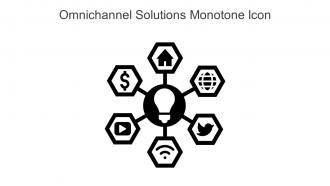 Omnichannel Solutions Monotone Icon In Powerpoint Pptx Png And Editable Eps Format