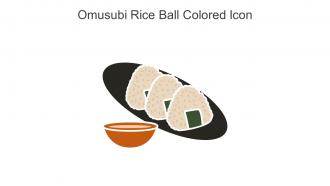 Omusubi Rice Ball Colored Icon In Powerpoint Pptx Png And Editable Eps Format