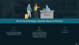 On Arrival Strategy Smooth Check In Process Training Ppt