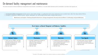 On Demand Facility Management And Maintenance Facility Management And Maintenance