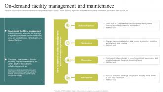 On Demand Facility Management And Optimizing Facility Operations A Comprehensive