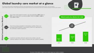 On Demand Laundry Business Plan Global Laundry Care Market At A Glance BP SS