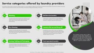 On Demand Laundry Business Plan Service Categories Offered By Laundry Providers BP SS