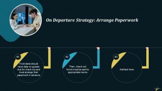 On Departure Strategy Arrange Paperwork Training Ppt