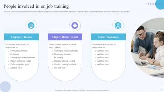 On Job Training Methods For Department And Individual Employees Powerpoint Presentation Slides