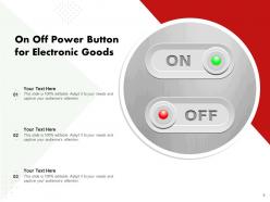 On Off Button Electric Electricity Power Pressing Device