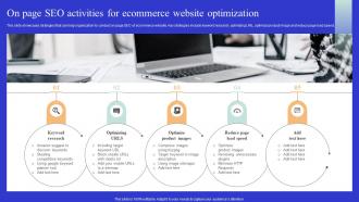 On Page Seo Activities For Ecommerce Website Optimizing Online Ecommerce Store To Increase Product Sales