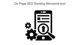 On Page SEO Ranking Monotone Icon In Powerpoint Pptx Png And Editable Eps Format