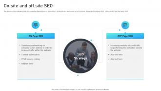 On Site And Off Site SEO Marketing Mix Strategies For B2B And B2C Startups Ppt Grid