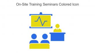 On Site Training Seminars Colored Icon In Powerpoint Pptx Png And Editable Eps Format