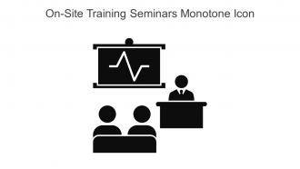 On Site Training Seminars Monotone Icon In Powerpoint Pptx Png And Editable Eps Format