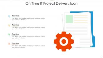 On time it project delivery icon