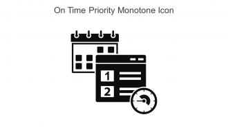 On Time Priority Monotone Icon In Powerpoint Pptx Png And Editable Eps Format