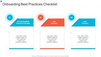Onboarding Best Practices Checklist In Powerpoint And Google Slides Cpb