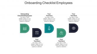 Onboarding checklist employees ppt powerpoint presentation model demonstration cpb