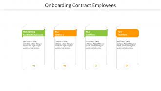 Onboarding contract employees ppt powerpoint presentation file display cpb