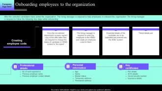 Onboarding Employees Organization Definitive Guide To Employee Acquisition For Hr Professional