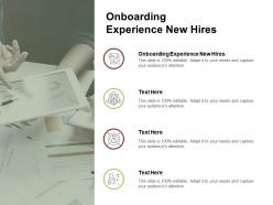 Onboarding experience new hires ppt powerpoint presentation file visual aids cpb