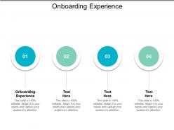 Onboarding experience ppt powerpoint presentation file maker cpb