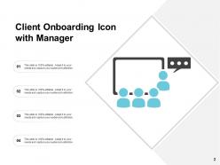 Onboarding icon organisation structure trainer manager client customer