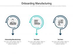 Onboarding manufacturing ppt powerpoint presentation pictures demonstration cpb