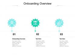 Onboarding overview ppt powerpoint presentation outline samples cpb