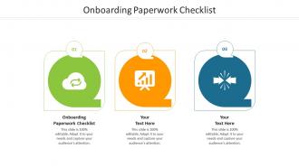 Onboarding paperwork checklist ppt powerpoint presentation infographic template format ideas cpb