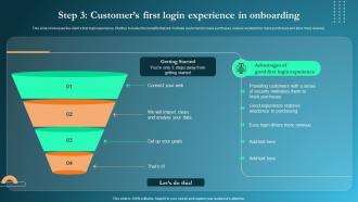 Onboarding Process Step 3 Customers First Login Experience In Onboarding