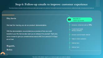 Onboarding Process Step 6 Follow Up Emails To Improve Customer Experience